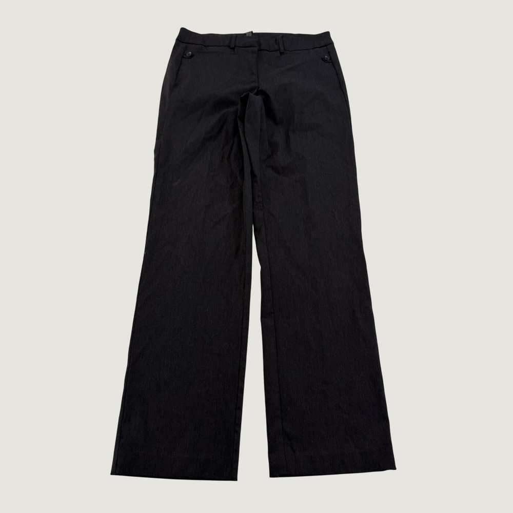 Lane Bryant Womens 14 Long Black Wide Leg Dress Pants Stretch Career Trousers